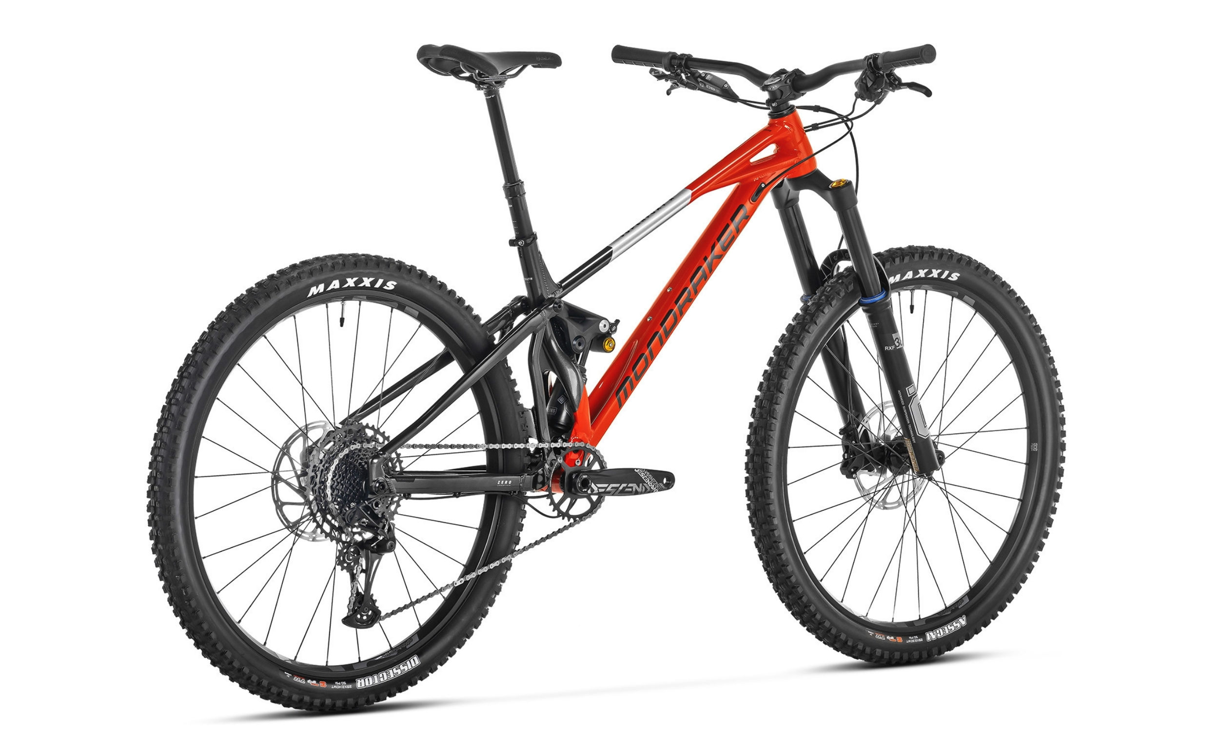 Mondraker Superfoxy R 2024 Seitenansicht diagonal hinten