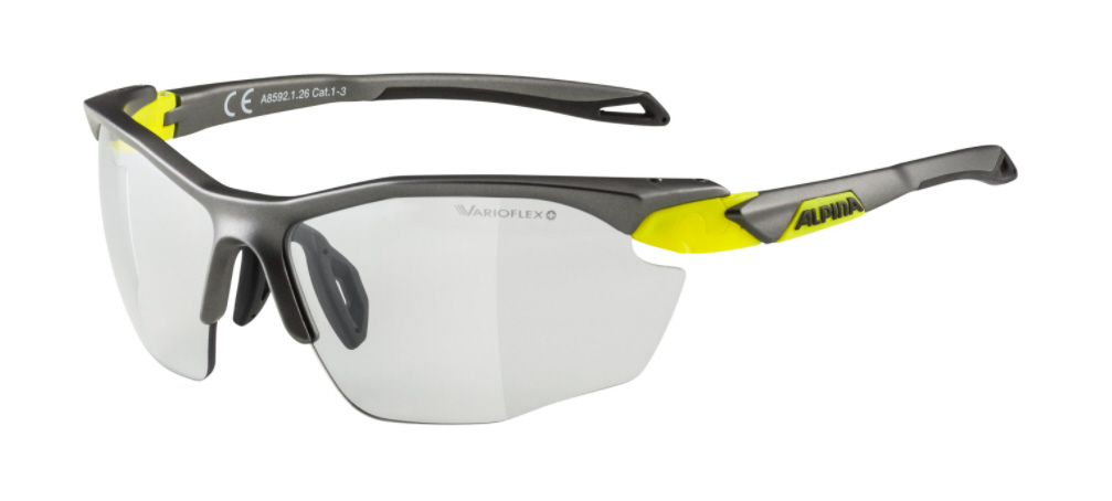 Alpina Lunettes de sport TWIST FIVE HR V tin-neon yellow matt