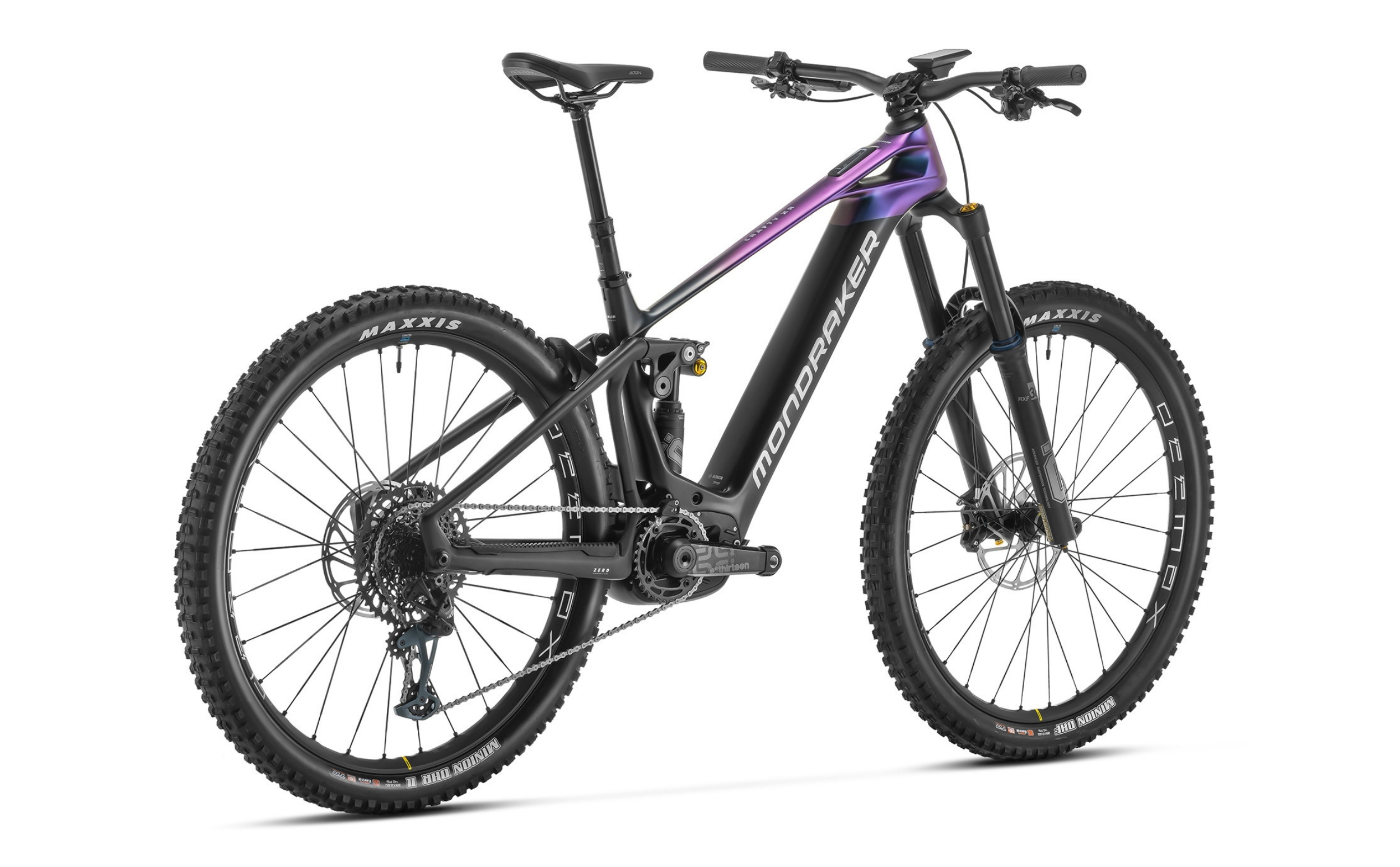 Mondraker Crafty Carbon XR Bosch Performance Line CX Race 750Wh 2024 Seitenansicht diagonal hinten