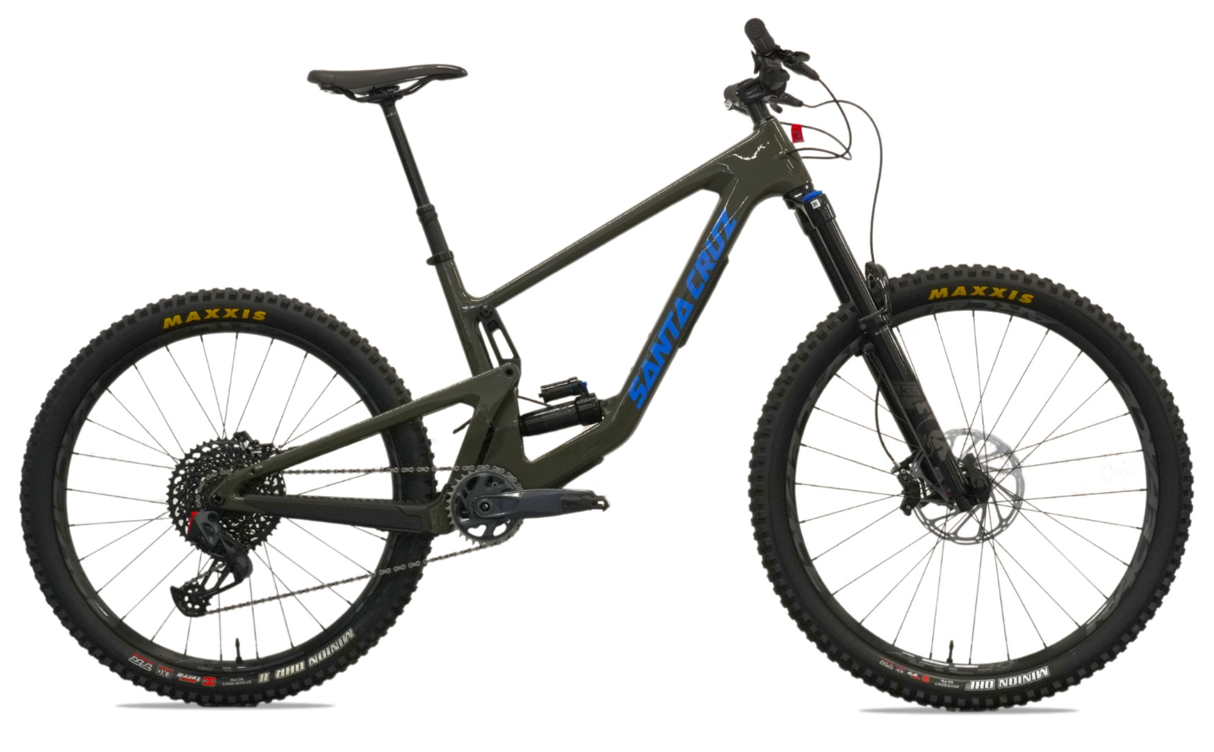 Santa Cruz Bronson 4 Carbon C GX AXS Gloss Moss Seitenansicht rechts