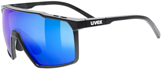 UVEX mtn perform S black matt/ MIRROR blue Lunettes de sport