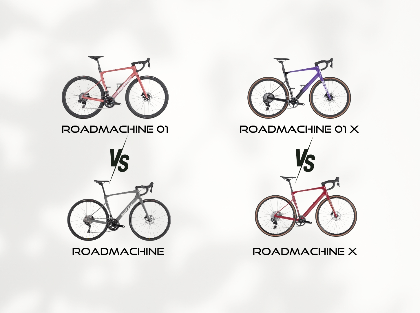 BMC Roadmachine 01 vs Roadmachine und Roadmachine X01 vs Roadmachine X